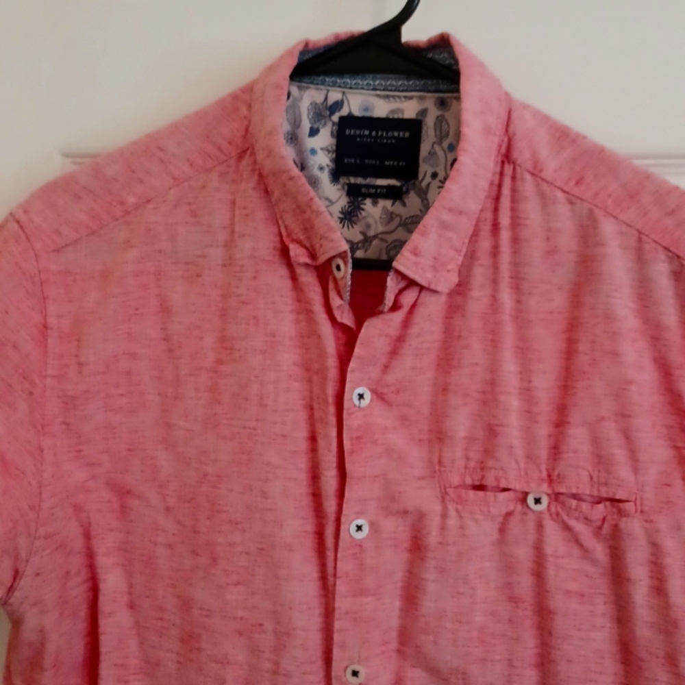 Denim &  Flower short sleeve shirt